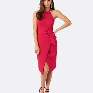 Elegant Red Sleeveless Dress